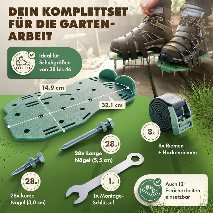 Produktbild ‎Lainfeld Rasenlüfter Nagelschuhe