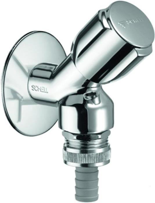 Actual product image Schell Comfort 1/2 Inch Angle-Seat Appliance Valve with Backflow Preventer - Chrome