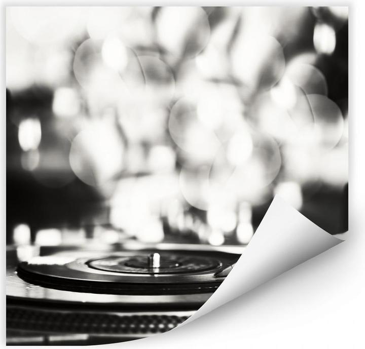 Produktbild Trenddeko Vinyl Record on Turntables (30 x 30 cm)