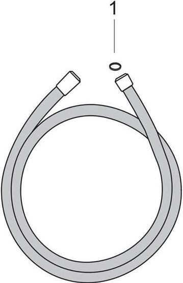 Immagine prodotto hansgrohe AXOR 1250mm tubo doccia nichel spazzolato (160 cm)