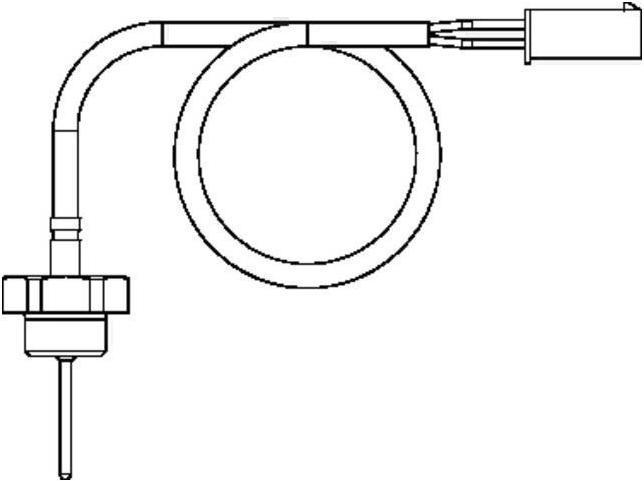 Oventrop OV Sonde de température capteur LW TQ Sonde à visser PT 1000