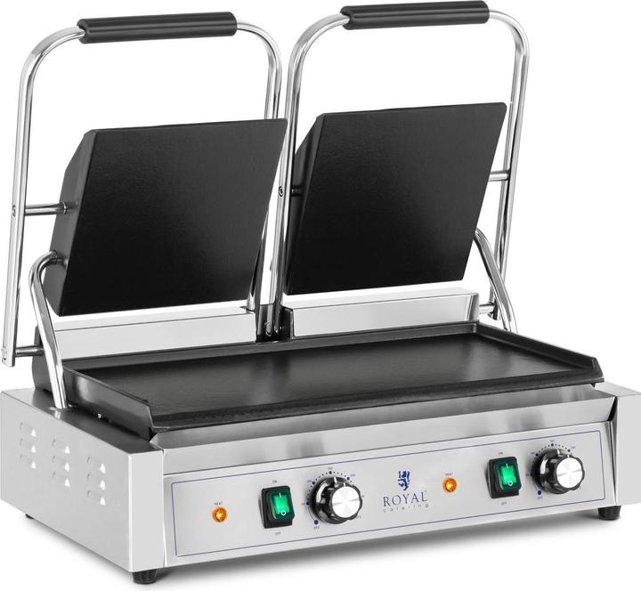 Produktbild Royal Catering Doppel-Kontaktgrill Elektrogrill Elektrogriller flach 3.600 W