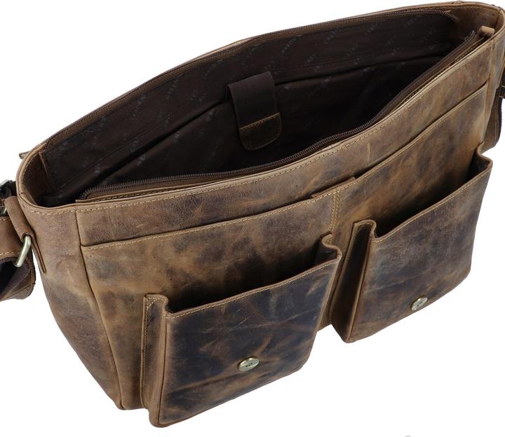 Actual product image Greenburry Laptop bag Vintage 1541 Revolver Bag XL