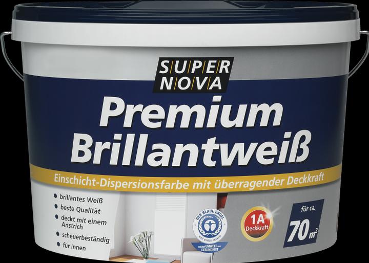 Actual product image Supernova Premium Brilliant White Interior Dispersion (White, 1 l)