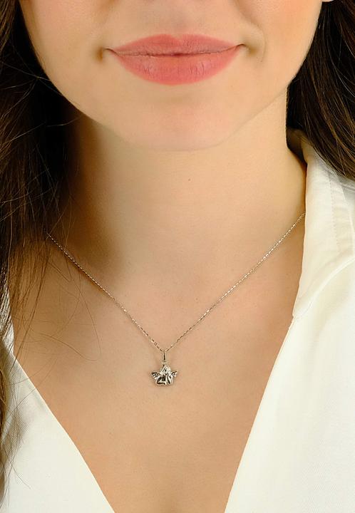 Produktbild Muau Pendant angel white gold 750, 16x13mm (750/18K Weissgold)