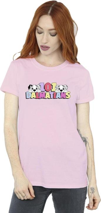 Actual product image Disney Womens/Ladies 101 Dalmatians Multi Colour Cotton Boyfriend T-Shirt (S)
