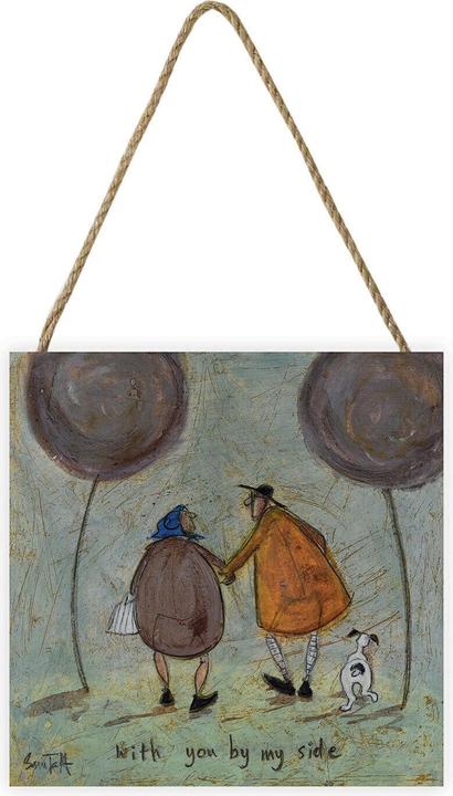 Produktbild Sam Toft Tafel With You By My Side Aus Holz (20 x 20 x 2.7 cm)