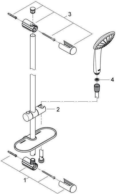 Immagine prodotto Grohe Set di barre doccia EUPHORIA 110 MONO EUPHORIA MONO cromo (1 Tipi di raggi)