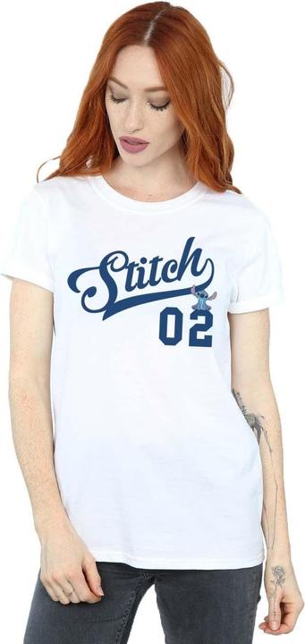 Actual product image Disney Womens/Ladies Lilo And Stitch Athletic Cotton Boyfriend T-Shirt (XL)