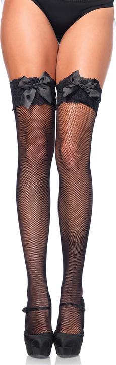 Actual product image Leg Avenue Fishnet stockings with bow (One size)