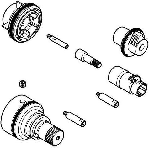 Actual product image Grohe Extension set RAPIDO T 27,5mm
