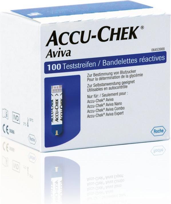 Accu-Chek Bandelettes de test Aviva (100) (Bandelette réactive)