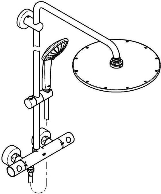Immagine prodotto Grohe Sistema doccia EUPHORIA SYSTEM 310 m termostato Cool Sunrise spazzolato