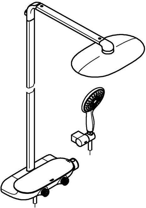 Immagine prodotto Grohe Du-syst RAINSHOWER Sys SMARTCONTRO Mono 360, con miscelatore termostatico cromo