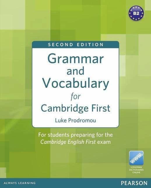 Actual product image Grammar and Vocabulary for Cambridge First. Student Book without key (English, Luke Prodromou, 2012)