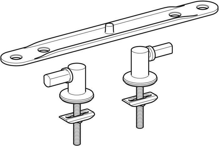 Geberit Stainless steel hinges suitable for 573015, 573075 and 576300