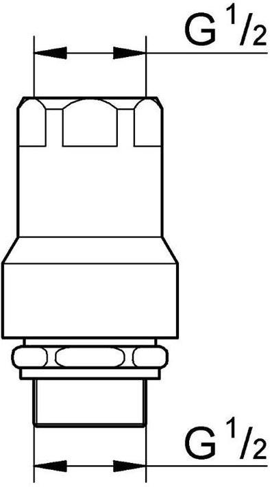 Produktbild Grohe Rohrbelüfter 1/2Zoll chrom