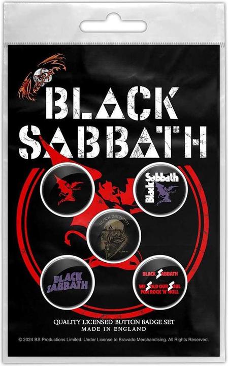 Image du produit Black Sabbath - Ensemble de badges RED DEVIL