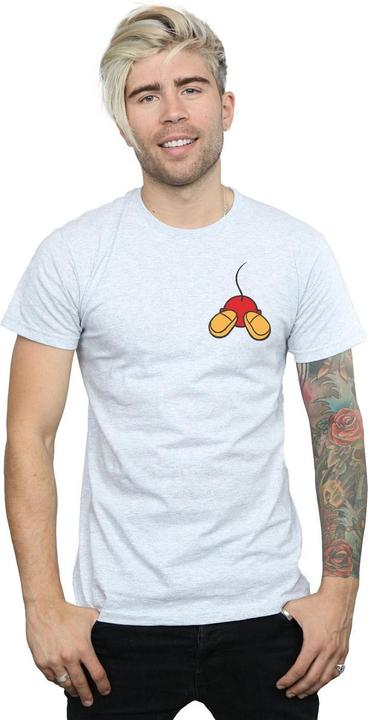 Actual product image Disney Mens Mickey Mouse Backside Breast Print T-Shirt (3XL)