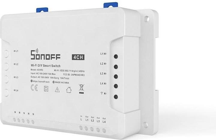 Actual product image Sonoff 4CHR3 - 4-gang Wi-Fi Smart Switch (Switch actuator)