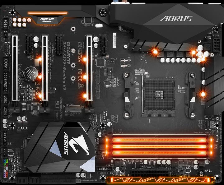 Gigabyte AORUS GA-AX370-Gaming K5 (AM4, AMD X370, ATX)
