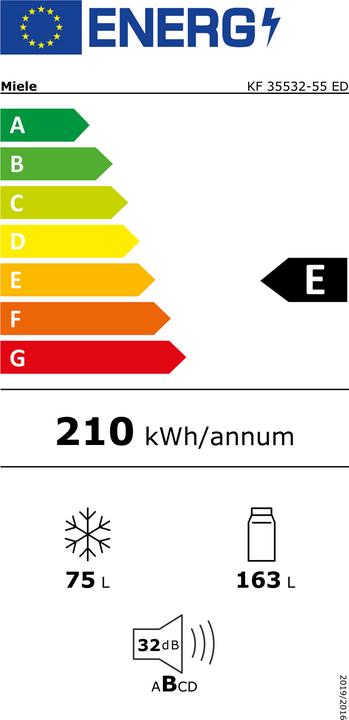 Etichetta energetica Miele KF 35532-55 ED Re (238 l)