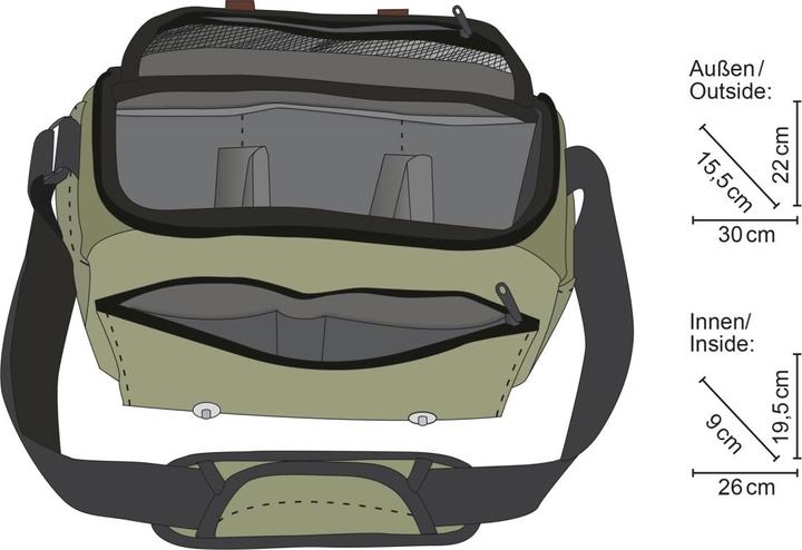 Actual product image mantona Camera bag Milano grande (Camera shoulder bag)