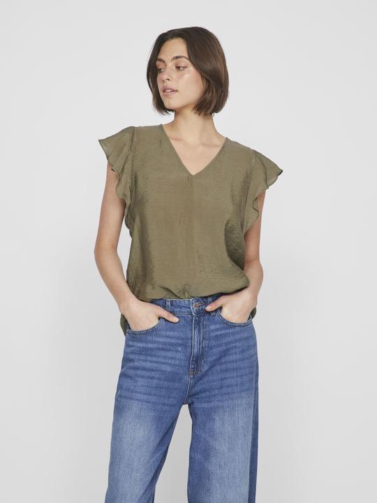 Actual product image Vila Ruched top with short sleeves (36)