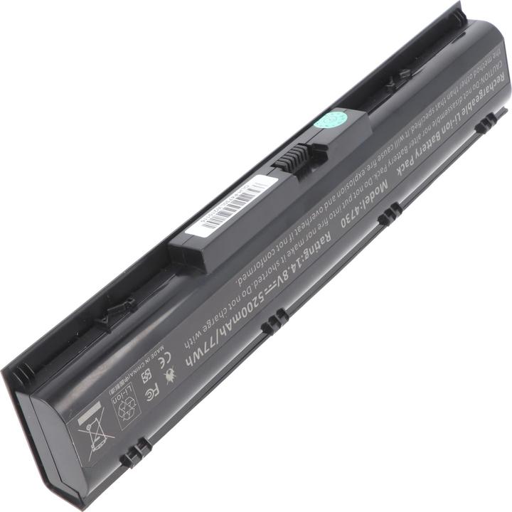 Actual product image AccuCell Akku passend für HP ProBook 4730s, 4740s, Li-Ion, 14,4V, 5200mAh, 74,9Wh, black (5200 mAh)