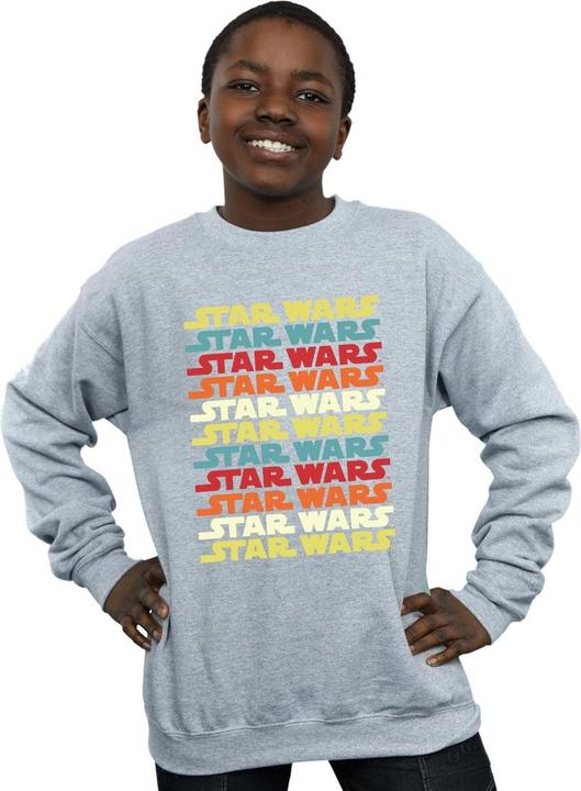 Produktbild Star Wars Retro Repeat Logo Sweatshirt Jungen (152, 158)