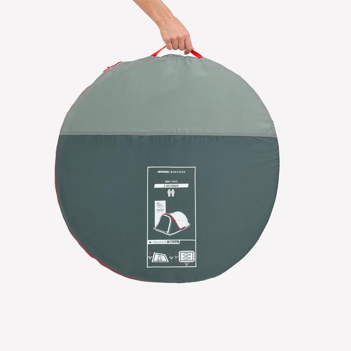 Actual product image Quechua Wurfzelt 2 Seconds für 2 Personen blau (Pitching tent, 2.90 kg, 2 persons)
