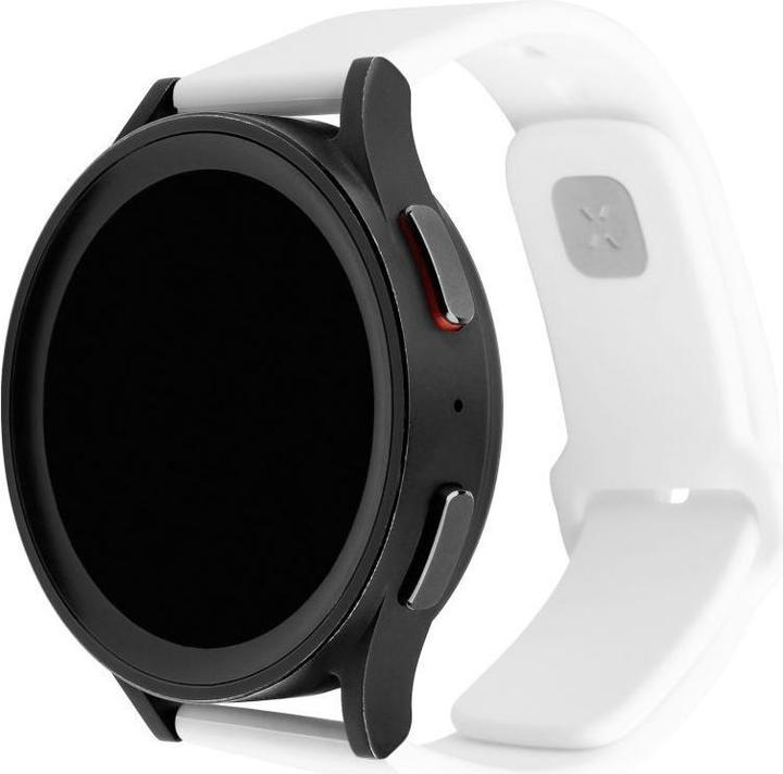 Productafbeelding Fixed Siliconen rem til Smartwatch Universeel 22 mm Hvid