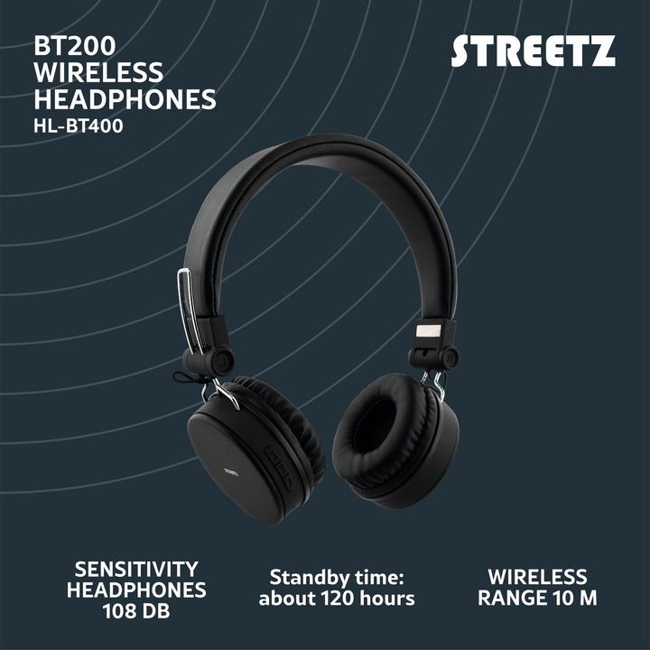 Produktbild Streetz HL-BT400 (keine Geräuschunterdrückung, 22 h, Kabellos, Kabelgebunden)