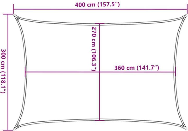Image du produit VidaXL Voile d'ombrage (300 x 400 cm)