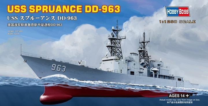 Actual product image Hobby Boss USS Spruance DD-963