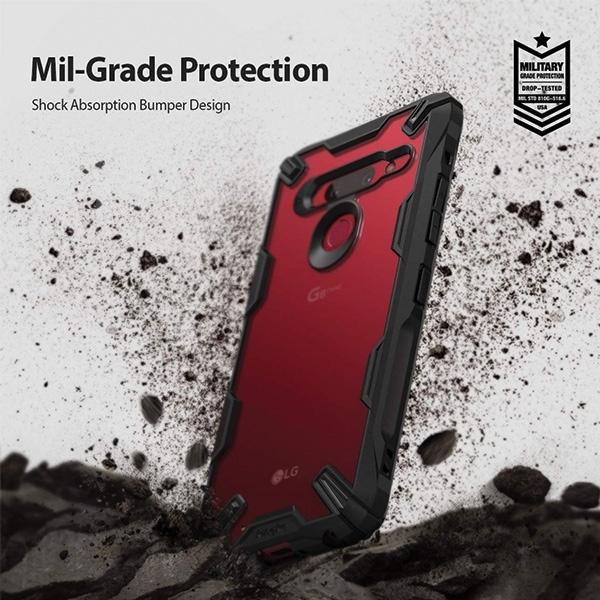 Produktbild Ringke Fusion X body armored cover with frame LG G8 ThinQ black (FXLG0006) universal (LG G8 ThinQ)