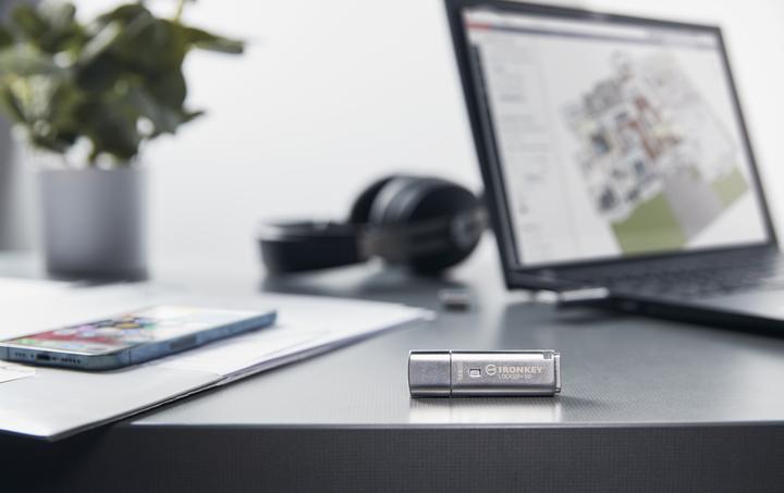 Immagine prodotto Kingston IronKey Locker+ 50 (128 GB, USB 3.2, USB-A)