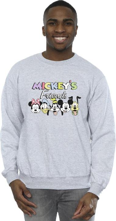 Actual product image Disney Mens Mickey Mouse And Friends Faces Sweatshirt (M)