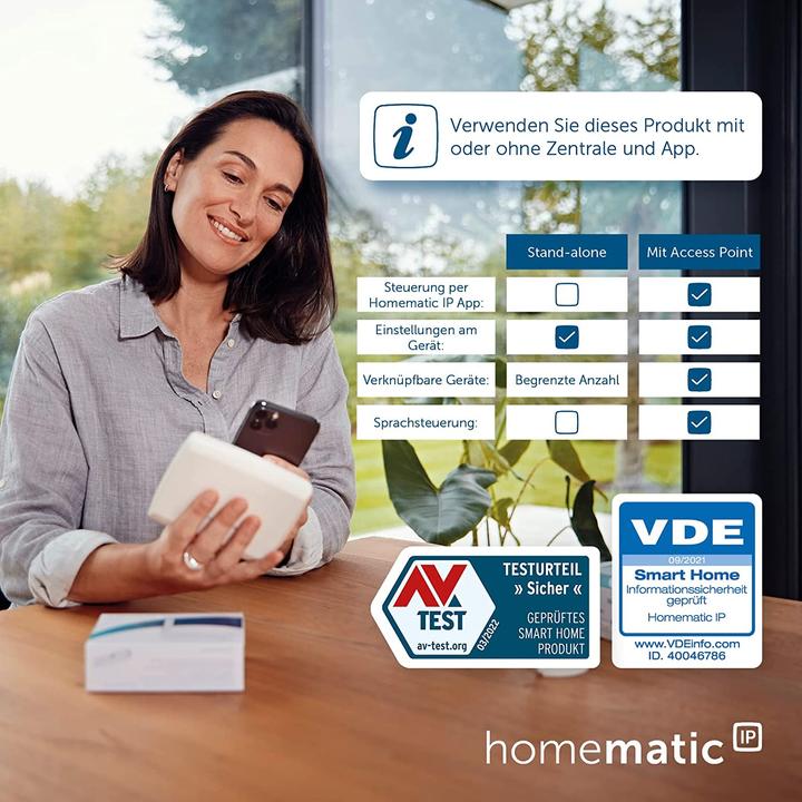 Actual product image EQ-3 Wall thermostat Brand switch