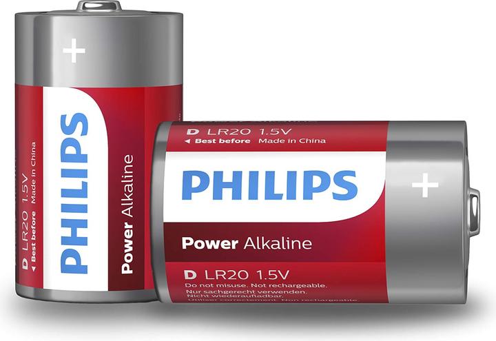Actual product image Philips Power Alkaline (2 pcs., D)