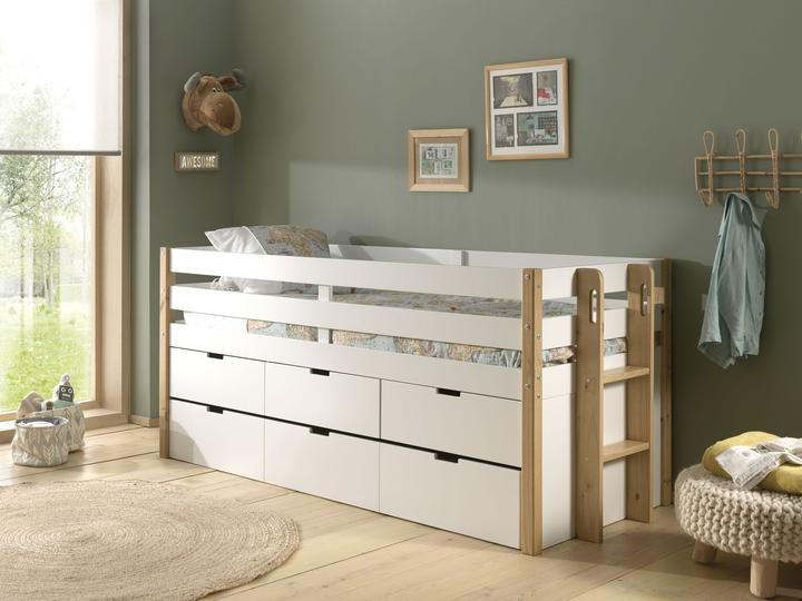 Actual product image Vipack Margrit bunk bed with pull-out drawer and drawers (90 x 200 cm)