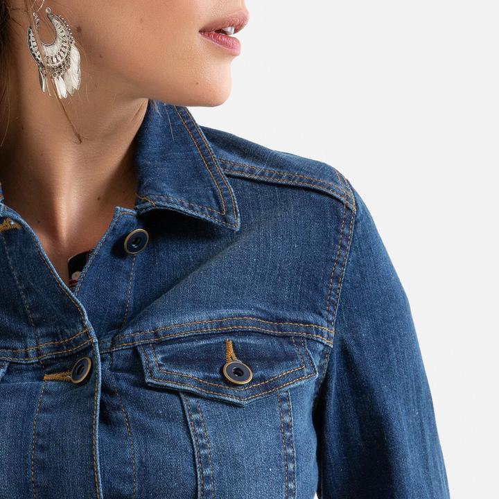 Actual product image Anne Weyburn Stretch denim denim jacket (52)