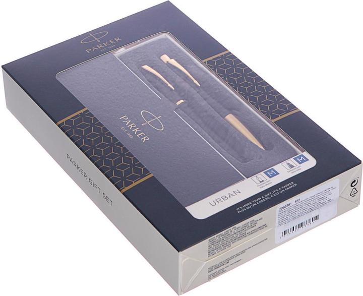 Produktbild Parker Set - Füllfederhalter + Kugelschreiber Urban Black GT - 2093381 (Gold, Schwarz, 2 x)
