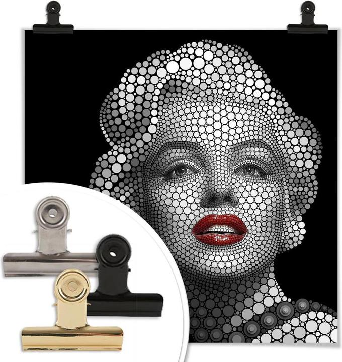 Actual product image Trenddeko Ben Heine - Circlism: Marilyn Monroe (50 x 50 cm)