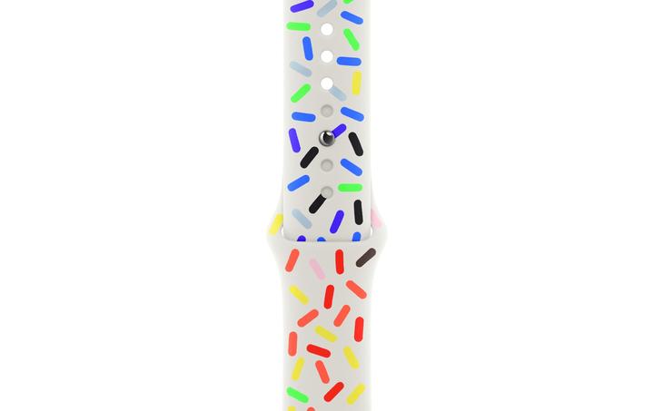 Immagine prodotto Apple Pride Edition Sport Band M/L (41 mm, Fluoroelastomero, Apple Watch Series 8, Apple Watch Series 9, Apple Watch Series 7)