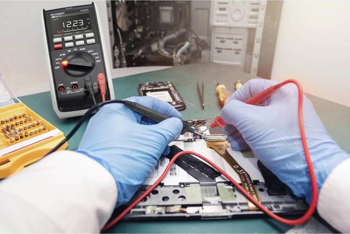 Immagine prodotto Voltcraft VC-13110165 Multimetro portatile calibrato (ISO) digitale CAT III 1000 V, CAT IV 600 V (CAT IV 600V, CAT III 1000V)