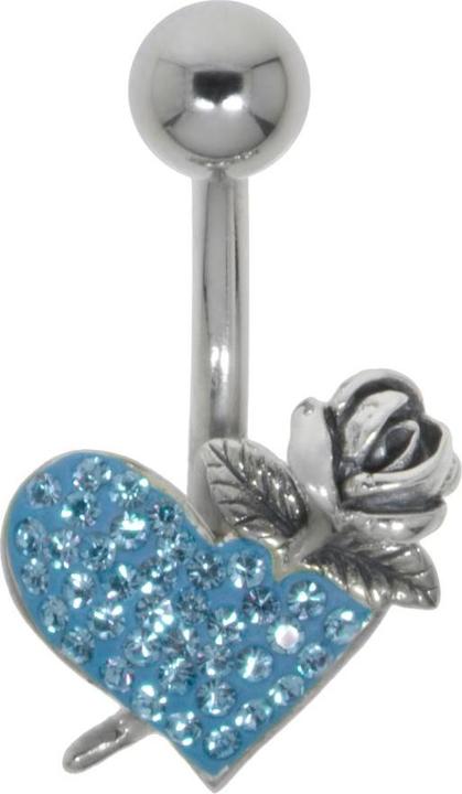 Immagine prodotto Bijouteria Piercing ventre (Argento 925, Acciaio chirurgico 316L, Vetro (di orologio))