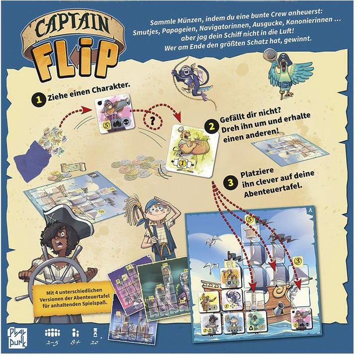 Actual product image Asmodée Captain Flip (German)