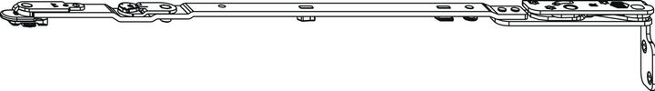 Actual product image Maco DK scissor arm POWER 13V wood FT24 FFB 370-800 mm silver left (217471) (1 pcs.)