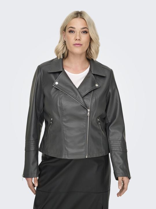Actual product image Only Curvy biker faux leather jacket Biker jacket in leather look (46)